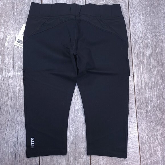 5.11 Tactical Pants Women’s Large Black Raven Range Capri Skinny Stretch - Picture 2 of 7